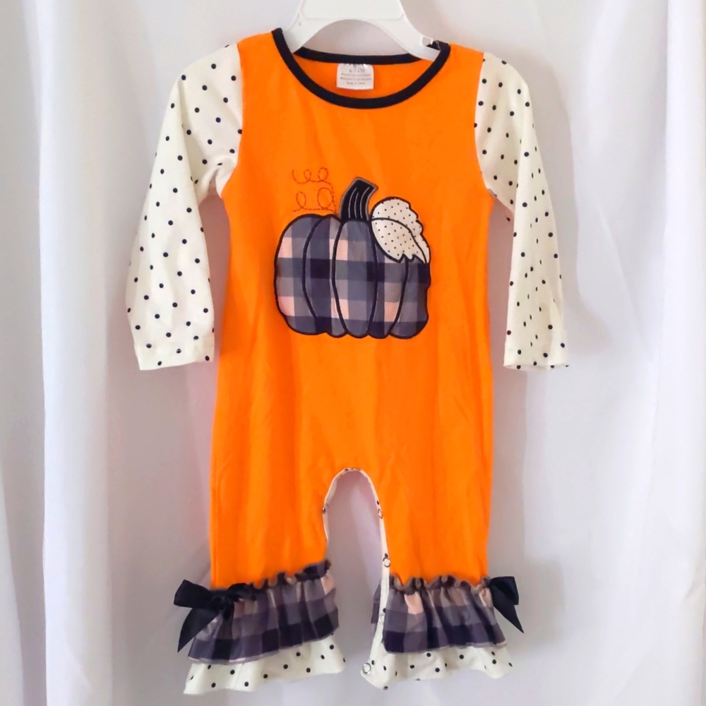 Fall pumpkin jumper 6-12 months
